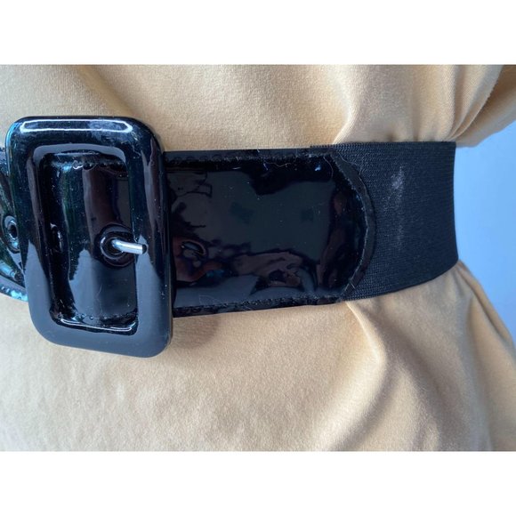 Black Patent and Stretch Belt - Picture 4 of 9